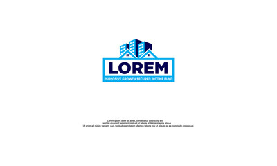 logo illustration vector graphic of property investment