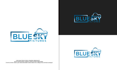 logo illustration vector graphic of blue sky