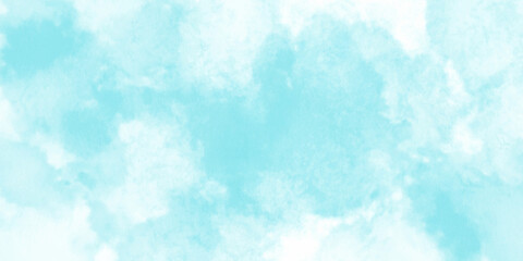 Blue sky with clouds and Abstract watercolor digital art painting for texture background. Abstract blue sky Water color background, Illustration, texture for design	
