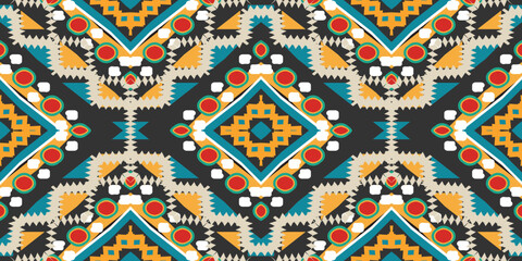 seamless ethnic pattern design.Geometric ethnic oriental ikat pattern traditional Design.ethnic oriental pattern,fabric,embroidery.Mexican pattern.merican pattern.latin african.indian fabric.Mexican