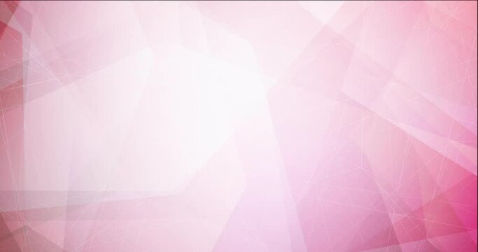 4K looping light pink video with polygonal shapes. High-quality clip in twirl style with gradient. Clip for mobile apps. 4096 x 2160, 30 fps. Codec Photo JPEG.