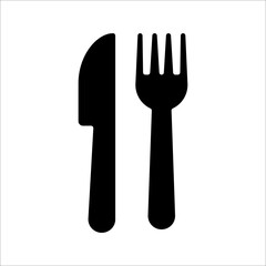 Cutlery icon. Spoon, forks, knife. restaurant business concept, vector illustration