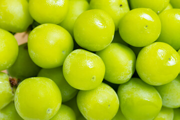 fresh big size green grapes