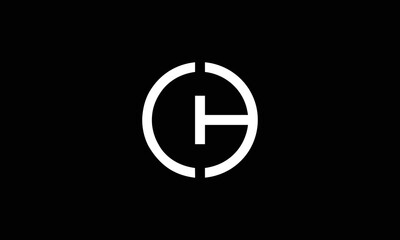 CH Letter Logo Design vector. Illustration of Letter CH monogram Logo vector