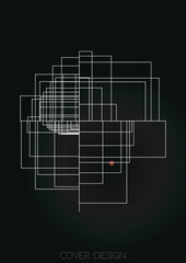 Minimal Minimal Geometric Vector Poster Design with Lines and Gradient Colorful Circles. Collection of Abstract Backgrounds for Covers, Flyers, Templates, Booklets, Cards, Brochures, Branding, etc.