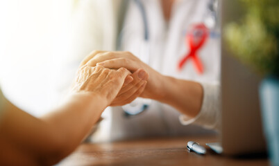 patient listening to doctor