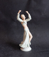 Vintage porcelain figurine - egsotic dancer
