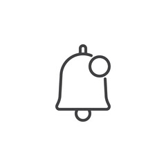 Notification bell line icon