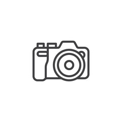 Photo camera line icon