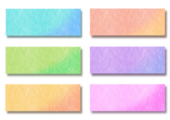 和紙（雲竜紙）のグラデーションフレーム　png
