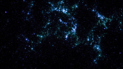 Dreamland background . Starry outer space background texture . Colorful Starry Night Sky Outer Space background. 3D illustration
