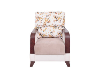 Armchair on a white background