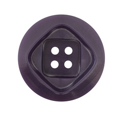 Detail of the button on transparent background