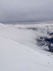 landscape panoramic view of snowed winter tatra mountains © phpetrunina14