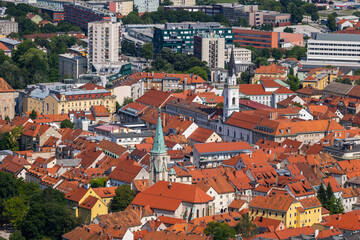 Fototapeta na wymiar Old Town Of Celje City In Slovenia