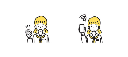 人物　イラスト　アイコン