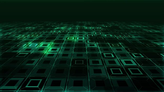 SCI-FI Grid HUD, abstract computer concept, design digital graphic, grid wave Hud, light retro technology, banner blue color line, background, 3d illustration, binary code, cyber data
