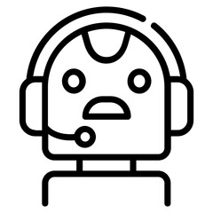 Premium line icon design of bot 