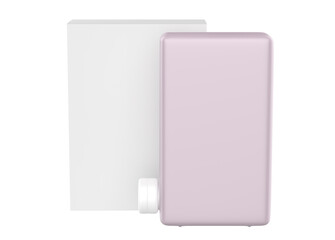 Cosmetic Bottle Mockup isolated on white background. 3d illustration