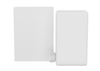 Cosmetic Bottle Mockup isolated on white background. 3d illustration