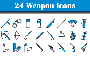 Fototapeta na wymiar Weapon Icon Set