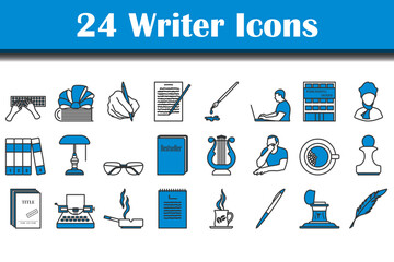 Writer Icon Set