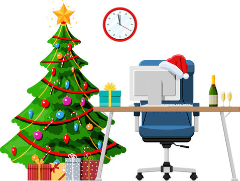 Christmas Office Celebration, New Year Greetings