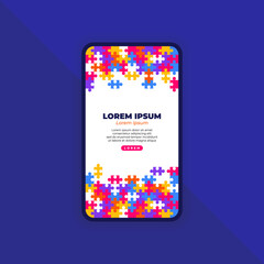 Abstract Background for Mobile Landing Page