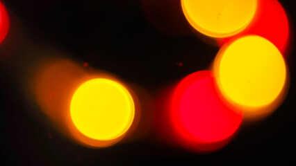 Boules de bokeh de différentes couleurs
