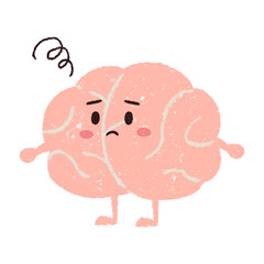 手描きの困るかわいい脳