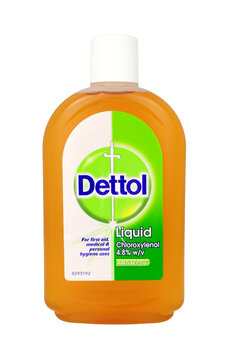 Dettol antiseptic and disinfectant liquid with chloroxylenol in a 500ml bottle