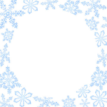 Snow crystal wreath