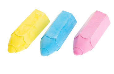 Colored chalk isolated