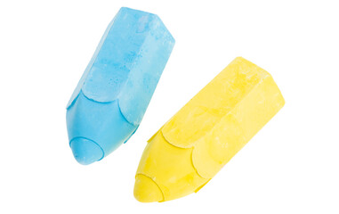 Colored chalk isolated