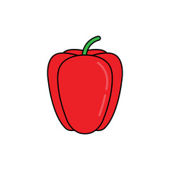 pepper vector icon organic food sign logo