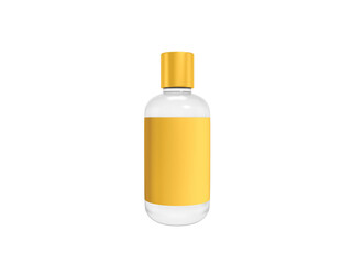 Transparent Cosmetic Skin Oil Bottle Image
