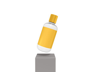 Transparent Cosmetic Skin Oil Bottle Image
