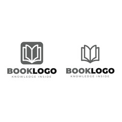 icon flat design book logo collection