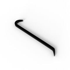 引手バール 平バール クローバー Crowbar イラスト 3D CG Rendering Images 影付き 透過影 半透明影 透過PNG