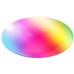 An abstract transparent oval shape button element.