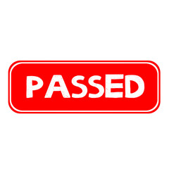 Passed label