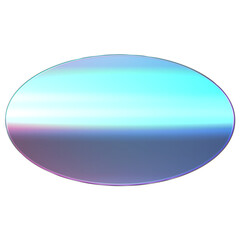An abstract transparent oval shape button element.