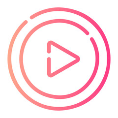 play gradient icon