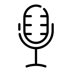 microphone line icon