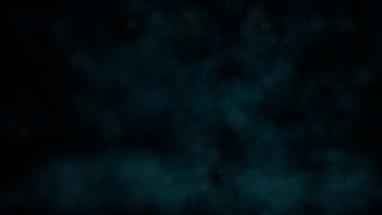 dark blue - green scene background with smoke - abstract 3D rendering