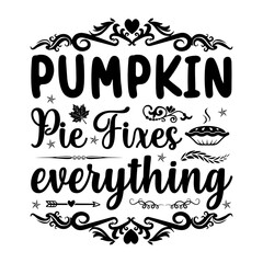 Thanks Giving Day T-shirt Design With Vector And Elements