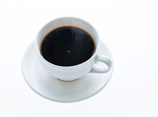 Cup of coffee isolated on white background
