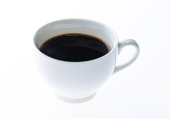 Cup of coffee isolated on white background