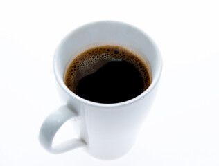 Cup of coffee isolated on white background