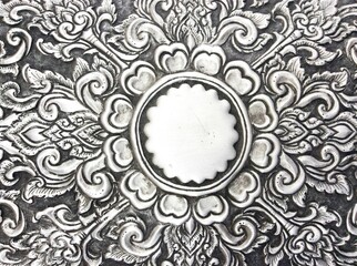 The art and pattern of carving silverware.